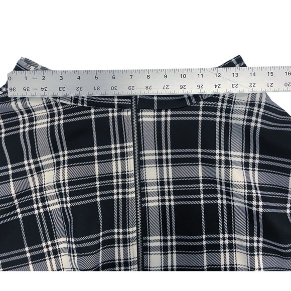 Hot Topic | NWT Black & White Plaid O-Ring Skater Skirt Pockets, Junior’s Medium - Picture 12 of 12